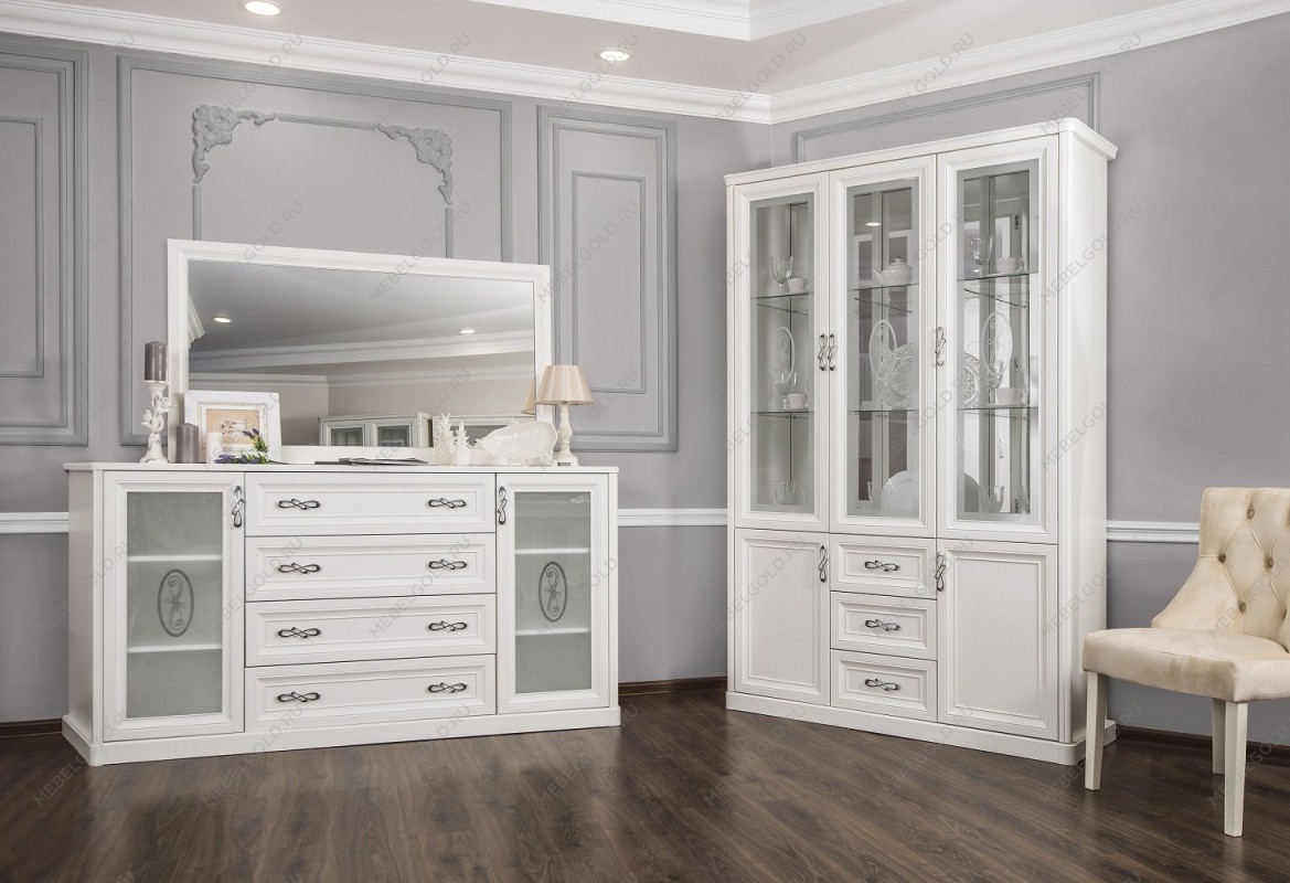 Комод Мишель белый матовый (гостиная) | изображение 4