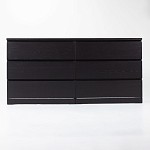 МАЛЬМ / VARMA Комод ИКЕА / IKEA 6D, 160x78x40, шпон, черный | изображение 2