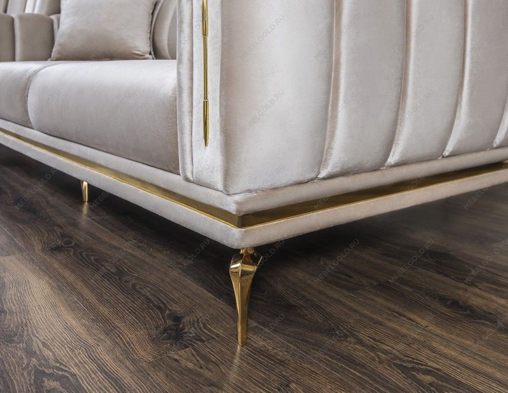 Диван Замира 3х местный бежевый | изображение 9