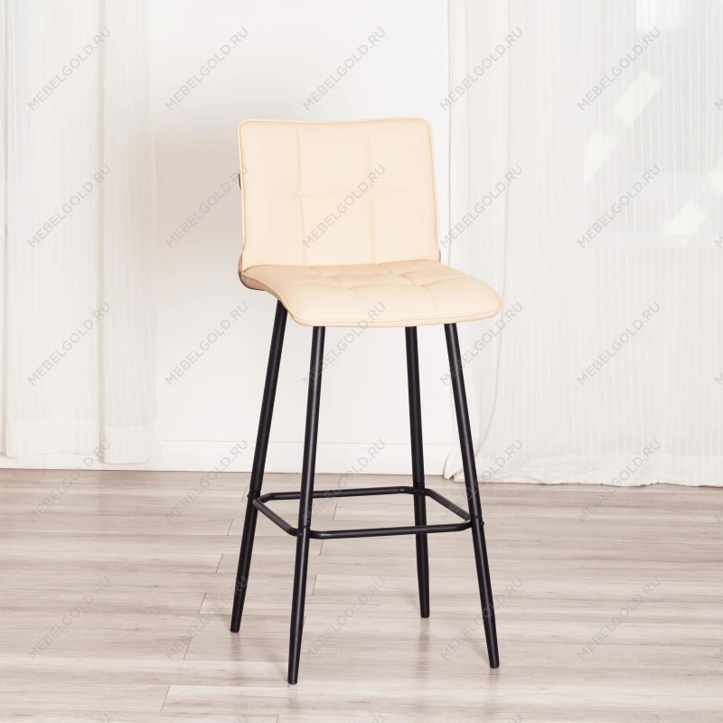 Барный стул Bari/Бари, экокожа, бежевый, 45х56х110 см | изображение 14