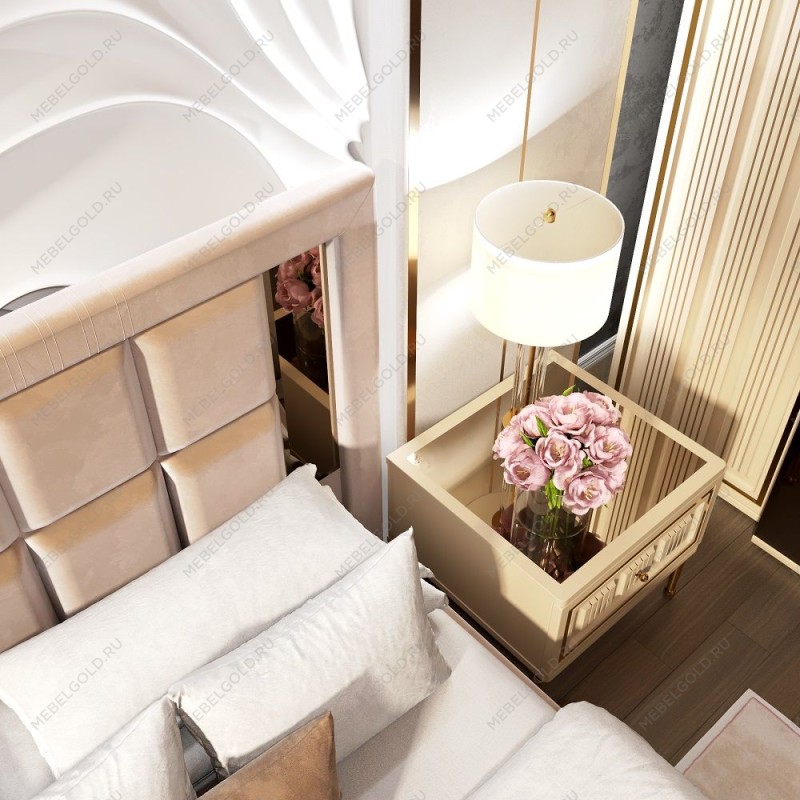 Кровать Замира 160x200 см бежевый | изображение 4