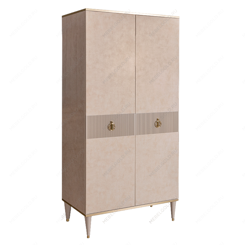 Шкаф-пенал Римини СОЛО (Латте/Золото) РМП-2(s)