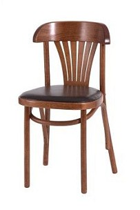 Стул Астра классик мягкий (Средний тон, экокожа коричневая)