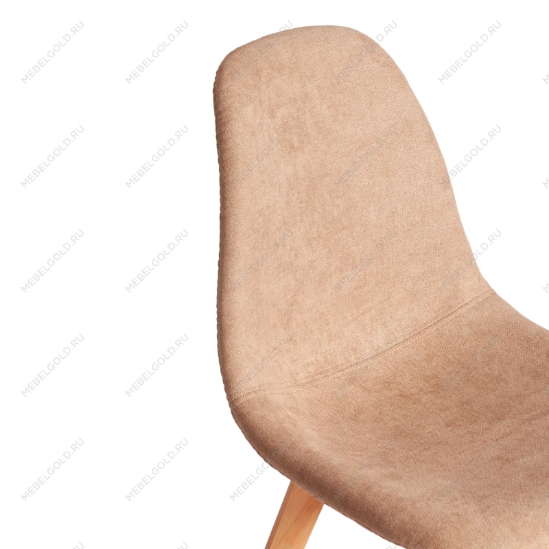 Стул CINDY SOFT (mod. C1021F1-1), фактурный велюр/дерево бук, 55 х 48 х 83 см, Бежевый LY1701-4 / натуральный | изображение 7