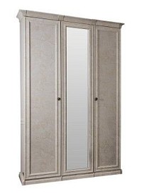 Шкаф Афина 3-дверный (2+1) с зеркалом крем корень