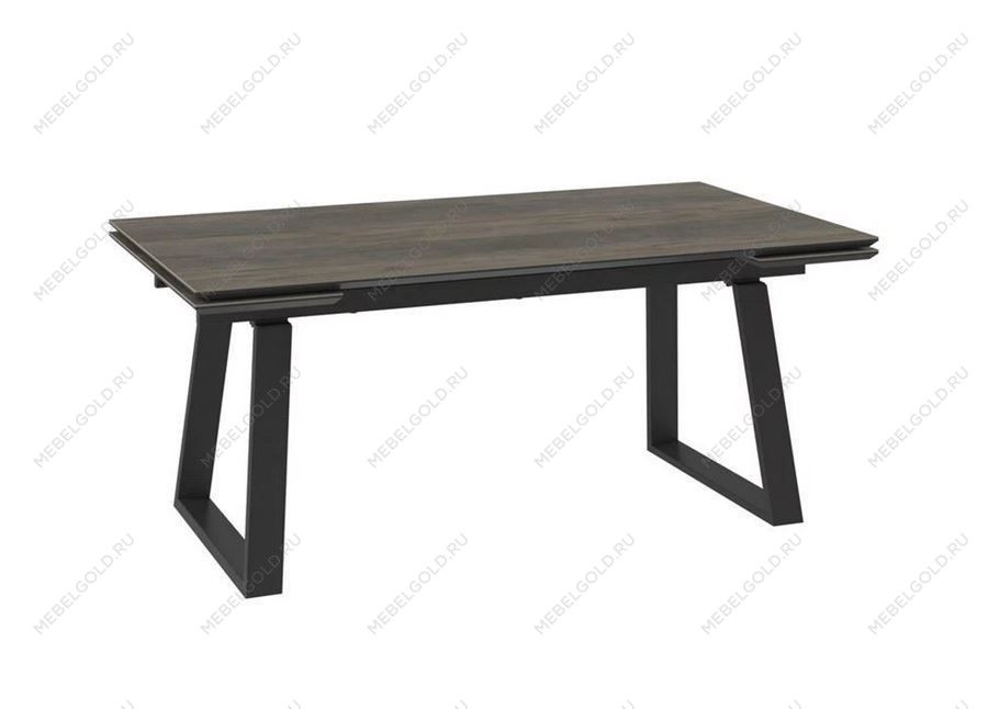 Стол с керамическим покрытием Chelsy-180 (180+45+45)х98 / OAK VINTAGE PREMIUM CER/ЧЕРНЫЙ)